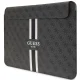 Guess 16\" klēpjdatora vāciņš 4G Printed Stripes, melns
