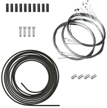 Velosipēda trosīšu un apvalku komplekts, 24 daļas