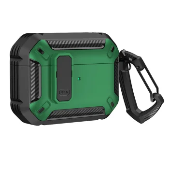 AirPods 4 Armor Case with Carabiner, Pro Armor, Green