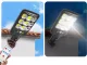 Outdoor Solar COB LED Street Lamp with Motion Sensor and Remote, Black