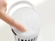 Mini galda kolonnas ventilators ar LED lampu, 2 ātrumi, USB, 16039