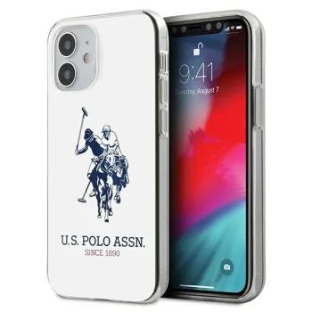 Apple iPhone 12 mini 5.4'' US Polo Shiny Big Logo Case Cover (USHCP12STPUHRWH), White