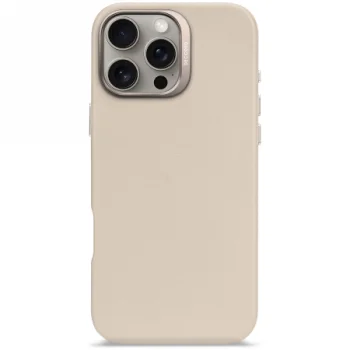 Decoded Leather Backcover case with MagSafe  iPhone 16 Pro Max - beige