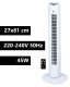 Grīdas Kolonnas Ventilators Carruzzo ar Pulti - 81cm, Balts | Column Tower Fan