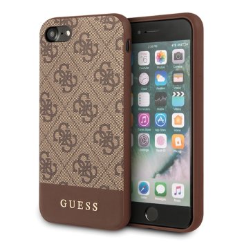 Guess 4G Stripe vāciņš Apple iPhone 7 / 8 / SE 2020 / SE 2022, brūns