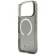 Чехол Guess IML Glitters Script Strap MagSafe для iPhone 17 Pro Max – чёрный
