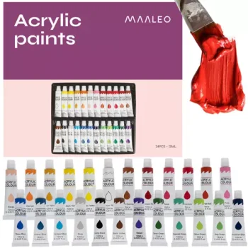 Maaleo Akrila krāsu komplekts, 24 gab. x 12 ml