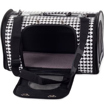 Pārnēsājamā soma sunim, kaķim un maziem dzīvniekiem 44 cm, balta