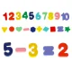 Attīstošā Rotaļlieta Formu Ciparu Burtu Šķirotājs 3in1 (13x36 cm) | Kids Toddler Educational Toy Shape Digit...