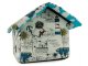 Medium pet house bed for dogs and cats white