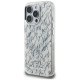 Karl Lagerfeld iPhone 16 Pro Max Case IML Karl Script Pattern MagSafe, White