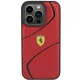 Чехол Ferrari Twist Metal Logo для iPhone 15 Pro, красный