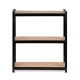 Modernhome Noliktavas plaukts ar 5 plauktiem, 180x90x40 cm, metāls/MDF