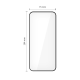 Защитное стекло Tech-Protect Glass Fit+ для Xiaomi Redmi 15 4G / 5G (2 шт.), черное