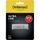 USB-флешка Intenso Ultra Line, 512 ГБ, USB 3.0, серебристый