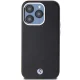 BMW Signature Wrapped Metal MagSafe vāciņš priekš iPhone 15 Pro, melns