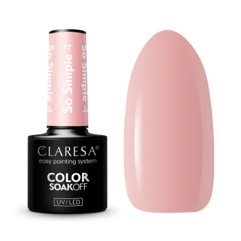 Claresa So Simple 4 gēllaka, Warm Nude, 5g