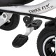 Bērnu Trīsritenis Ratiņi Tricikls TRIKE FIX V3, Melns | Kids Baby Trolley Bike Tricycle Stroller Buggy