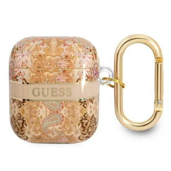 Guess Paisley Strap Collection AirPods maciņš Zelta