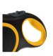 Purlov Retractable Dog Leash 8m / 50kg, Black/Yellow