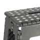 Saliekamā taburete, pakāpiens virtuvei, bērnistabai vai vannas istabai, 22cm, Tumši pelēks | Folding Anti-slip...