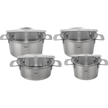 Набор посуды Fissler Phi Collection из 4 предметов со стеклянными крышками