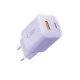 Tech-Protect NCM33 PD 33W QC3.0 USB-C / USB-A tīkla lādētājs, violetas krāsas