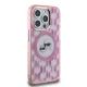 Чехол Karl Lagerfeld для iPhone 15 Pro IML Monogram Karl & Choupette MagSafe, розовый