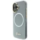 Чехол Guess IML Gradient Script Metal MagSafe для iPhone 17 - белый