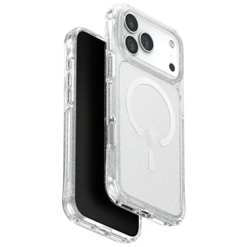 Uniq iPhone 17 Pro Max Case LifePro Xtreme Magclick Charging, Clear-Glitter