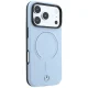 Mercedes Leather 3D MagSafe vāciņš iPhone 18 Pro / 17 Pro, zils