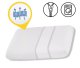 4Fizjo MED Classic Orthopedic Pillow, 60x40 cm, White