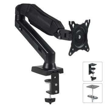 Maclean MC-860 Desk Monitor Mount, 13"-27", 8 kg, Black