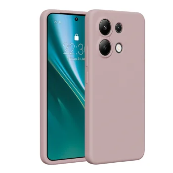 Etteri Silicone Case vāciņš Xiaomi Redmi Note 13 4G, gaiši rozā