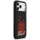 Karl Lagerfeld silikona vāciņš ar sirds zīmes logotipu un MagSafe iPhone 17 Pro Max - Melns | Silicone Heart Sign...