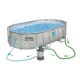 Bestway 56946 Frame Pool 488x305x107 cm, 11-in-1 Set