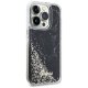 Чехол Guess для iPhone 14 Pro Liquid Glitter Marble, черный