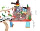 Bērnu Spēļu Rotaļu Koka Dzelzceļš Vilciena Sliežu Trase ar Vilcieniem, 88 elementi | Kid\'s Wooden Railway Train...