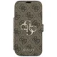 Чехол-книжка Guess Book 4G Metal Logo для iPhone 18 Pro / 17 Pro, коричневый