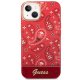 Guess iPhone 14 Plus vāciņš Bandana Paisley sarkans