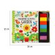 Fingerprints coloring book painting activity, 64 p. (Garden)
