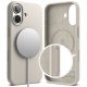 Силиконовый магнитный чехол Ringke MagSafe для iPhone 17 - бежевый
