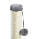 Kaķu nagu asināmais, sizala skrāpēšanas stabs, 100 cm - Bēšs/Pelēks | Cat Sisal Scratching Post
