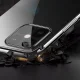 TPU vāciņš Xiaomi Redmi Note 11S / Note 11 ar metālisku apmali, caurspīdīgs / melns