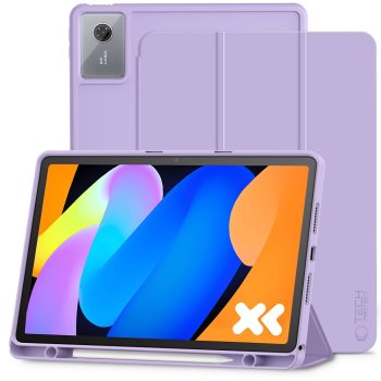 Чехол-книжка Tech-Protect SmartCase Pen для Lenovo Idea Tab 11.0 TB-336, фиолетовый