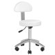 Sillon Lux 273b elektriskais kosmētikas krēsls ar 3 motoriem un tabureti 304, balts