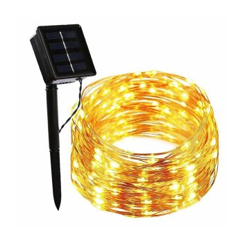 Saules enerģijas LED virtene Forever Light SUNARI FLS-82 22m 200 LED vara stieple, silti balta
