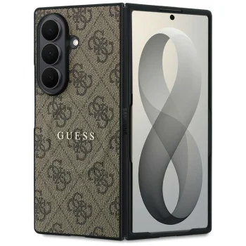 Чехол Guess 4G Classic MagSafe для Samsung Galaxy Z Fold 8 Ultra, коричневый