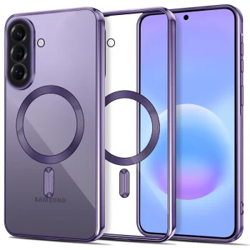 Tech-Protect MagFlex MagSafe vāciņš priekš Samsung Galaxy A37 5G, caurspīdīgi violets