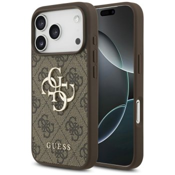 Guess 4G Big Logo vāciņš priekš iPhone 17 Pro - brūns | Phone Case Cover Brown